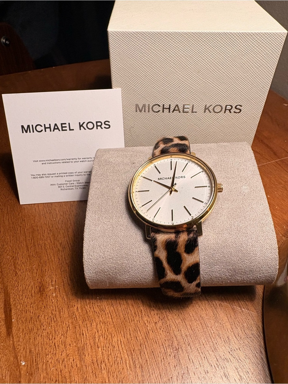 Michael Kors Pyper Cheetah-Print Leather Watch (Style MK4751)
